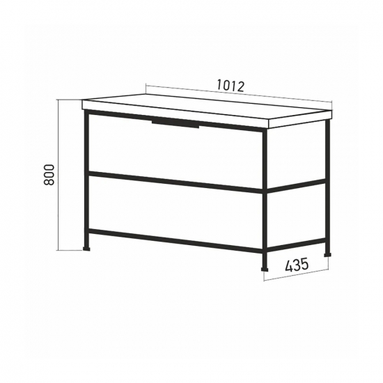 Тумба с раковиной MIXLINE Бруклин 100 напольная бетон, с раковиной Фостер 100