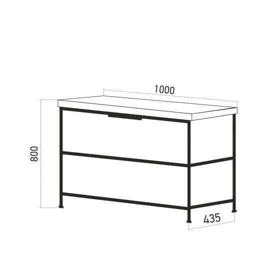 Тумба с раковиной MIXLINE Бруклин 100 напольная дуб бунратти, с раковиной Фостер 100