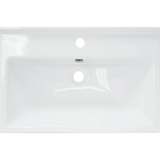 Тумба с раковиной MIXLINE Бруклин 60 напольная дуб бунратти, с раковиной Fest 60