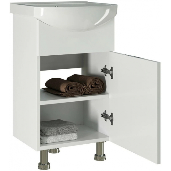 Тумба с раковиной MIXLINE Этьен 50 напольная, с раковиной Элеганс 50