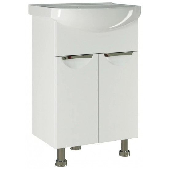 Тумба с раковиной MIXLINE Этьен 55 напольная, с раковиной Элеганс 55