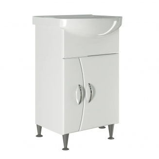 Tумба с раковиной MIXLINE Эталон 52 напольная, с раковиной Альфана 52