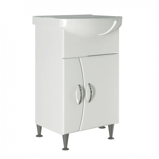 Tумба с раковиной MIXLINE Эталон 52 напольная, с раковиной Альфана 52