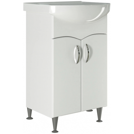 Tумба с раковиной MIXLINE Формат-52 напольная, с раковиной Альфана 52