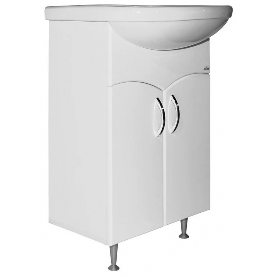 Tумба с раковиной MIXLINE Формат-52 напольная, с раковиной Альфана 52