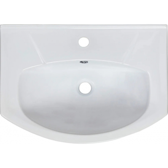 Тумба с раковиной MIXLINE Квадро 1-65 напольная, с раковиной Элеганс 65