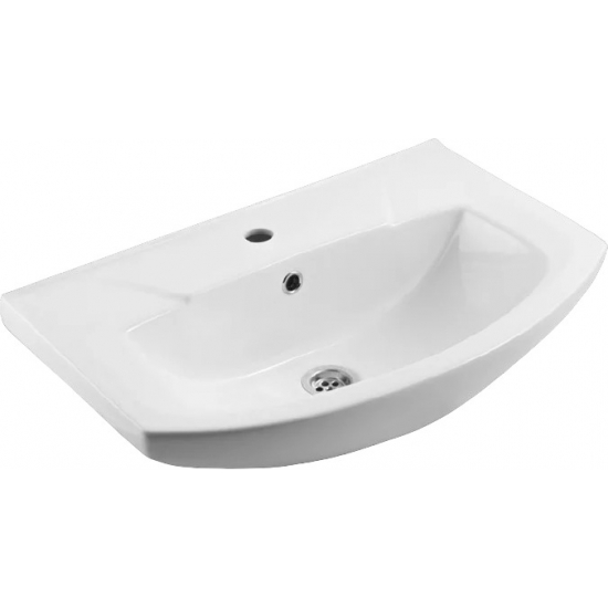 Тумба с раковиной MIXLINE Квадро 65 напольная, с раковиной Элеганс 65