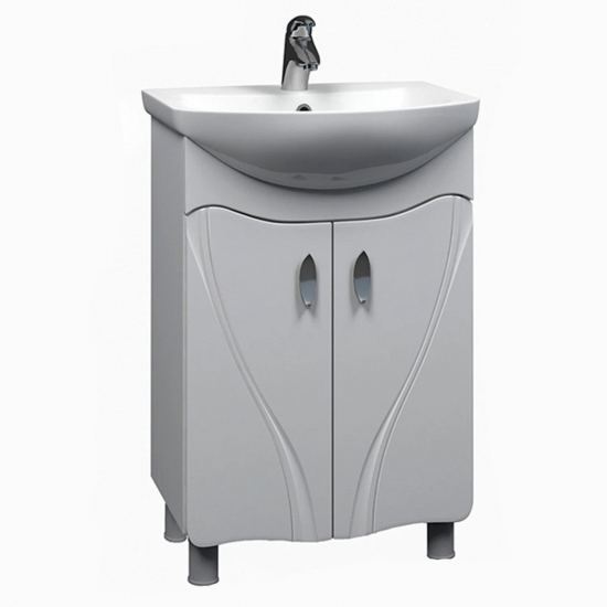 Тумба с раковиной MIXLINE Лима 65 напольная, с раковиной Элеганс 65