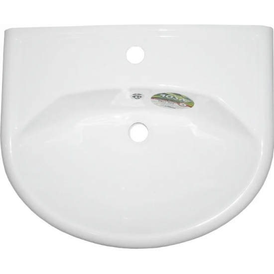 Тумба с раковиной MIXLINE Посейдон 55 напольная голубая / белая с раковиной Уют 55