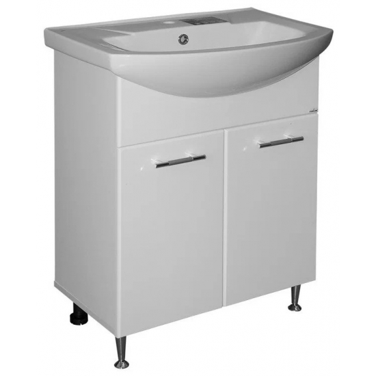 Tумба с раковиной MIXLINE Росток 65 напольная, с раковиной Элеганс 65