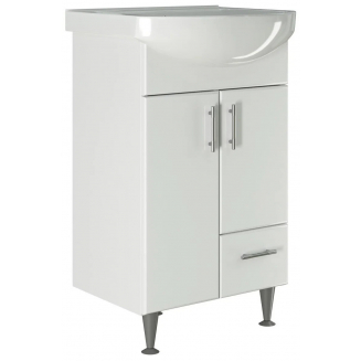 Тумба с раковиной MIXLINE Веста 52 напольная, с раковиной Альфана 52