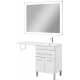 Тумба с раковиной на стиральную машину AQUANET Верона 120 R 1 ящик / 2 двери напольная, белая