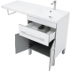 Тумба с раковиной на стиральную машину AQUANET Верона 120 R 1 ящик / 2 двери напольная, белая