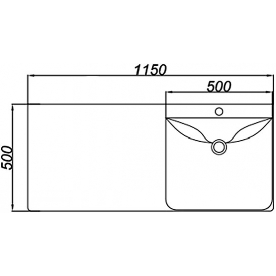 Тумба с раковиной на стиральную машину AQWELLA Forma с бельевой корзиной справа