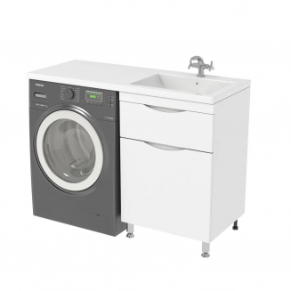 Тумба с раковиной на стиральную машину AURA Вегас Bibox 60-2