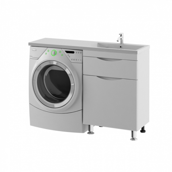 Тумба с раковиной на стиральную машину AURA Вегас Bibox 60-2