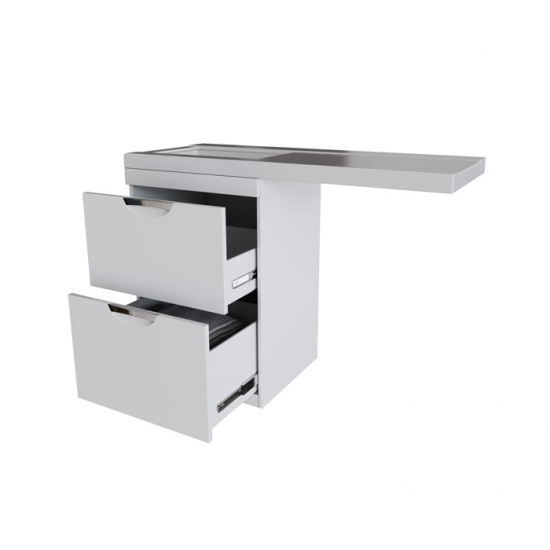 Тумба с раковиной на стиральную машину MIXLINE Атлантик-56 с раковиной Сosmos 110 левая, напольная