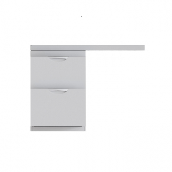 Тумба с раковиной на стиральную машину MIXLINE Атлантик-56 с раковиной Сosmos 110 левая, напольная