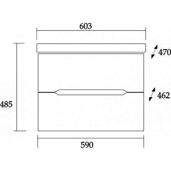 Тумба с раковиной ONIKA Айленд 60.13