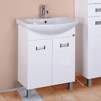 Тумба с раковиной ONIKA Балтика 70.17 с бельевой корзиной, раковина Балтика 70