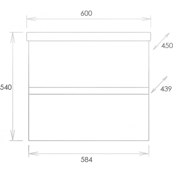 Тумба с раковиной ONIKA Эвада 60