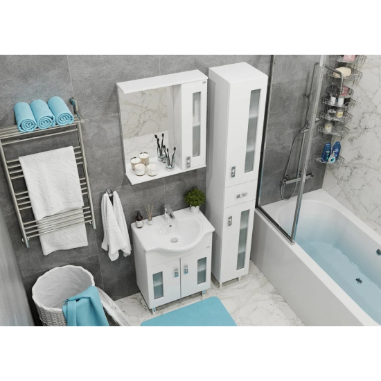 Тумба с раковиной ONIKA Кристалл 60.18 белая