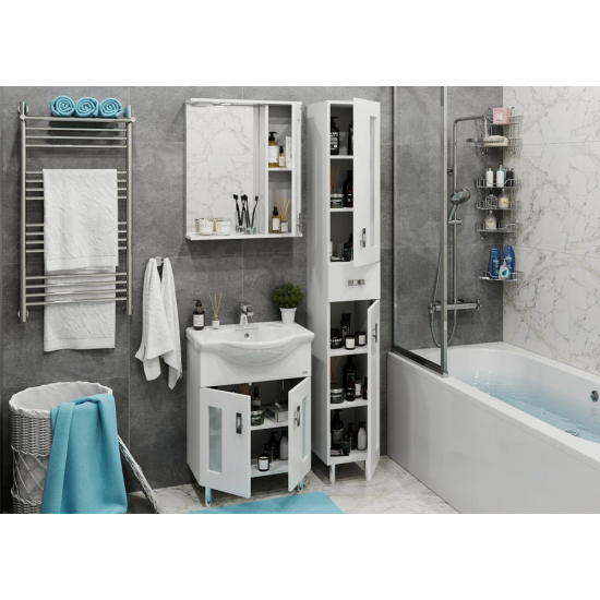 Тумба с раковиной ONIKA Кристалл 60.18 белая