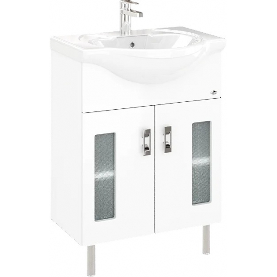 Тумба с раковиной ONIKA Кристалл 60.18 белая