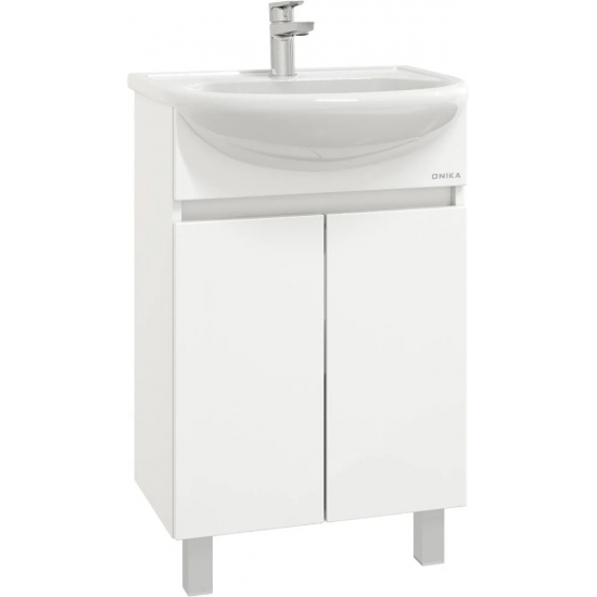 Тумба с раковиной ONIKA Милтон 50 напольная, белая