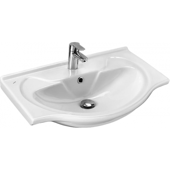 Тумба с раковиной ONIKA Валенсия 65 напольная, с раковиной Байкал 65