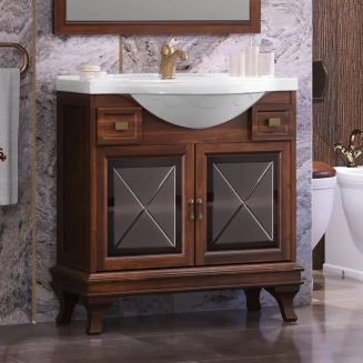 Тумба с раковиной OPADIRIS Борджи 85 светлый орех