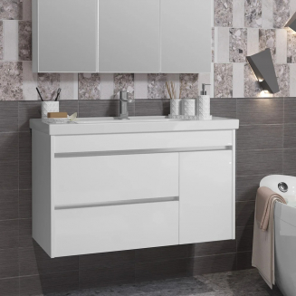 Тумба с раковиной OPADIRIS Фреш 100 белая