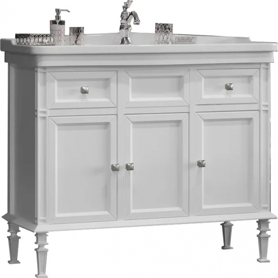 Тумба с раковиной OPADIRIS Кантара 105 белая