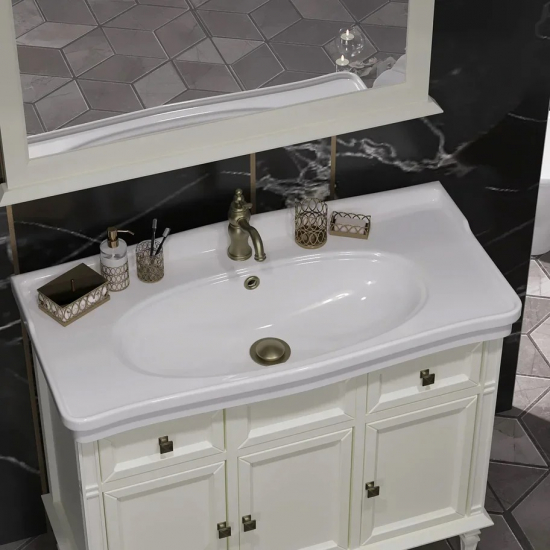 Тумба с раковиной OPADIRIS Кантара 105 cлоновая кость