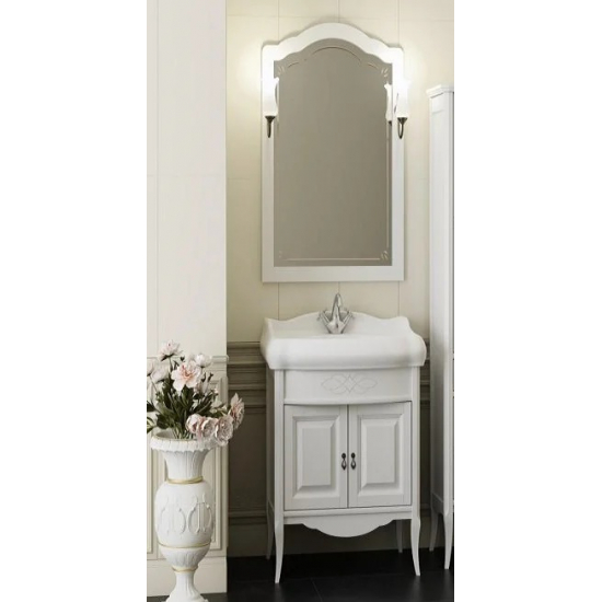 Тумба с раковиной OPADIRIS Лоренцо 60 белая матовая