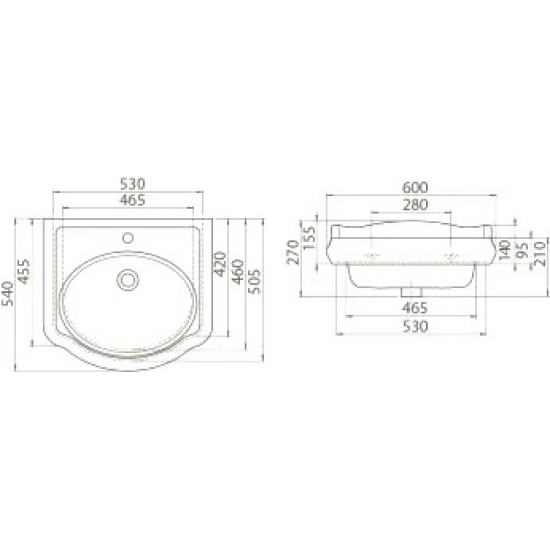Тумба с раковиной OPADIRIS Лоренцо 60 белая матовая