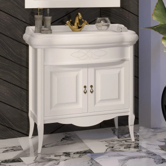 Тумба с раковиной OPADIRIS Лоренцо 80 белая матовая