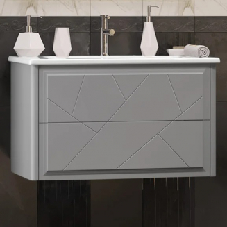 Тумба с раковиной OPADIRIS Луиджи 80 серая