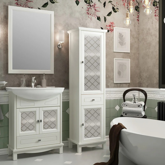 Тумба с раковиной OPADIRIS Омега 65 cлоновая кость