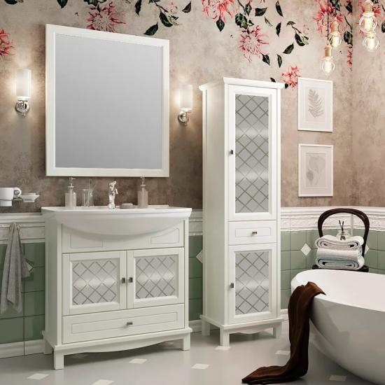 Тумба с раковиной OPADIRIS Омега 75 cлоновая кость