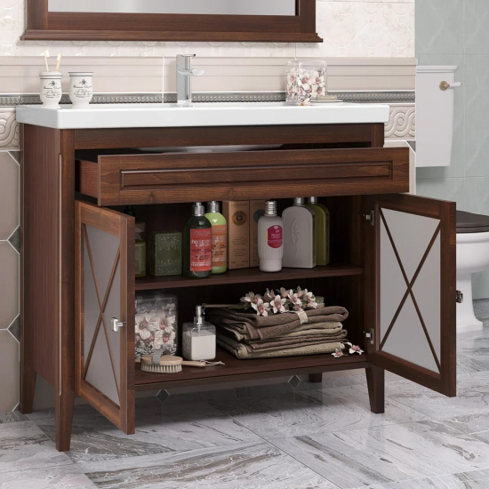 Тумба с раковиной OPADIRIS Палермо 100 светлый орех