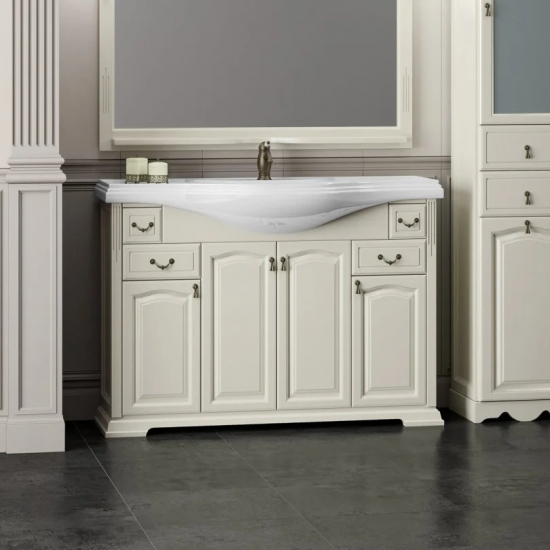 Тумба с раковиной OPADIRIS Риспекто 120 слоновая кость