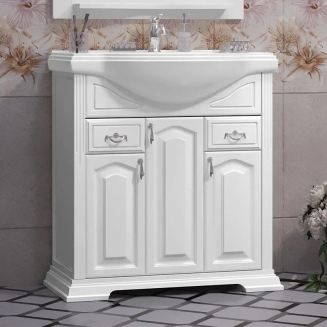 Тумба с раковиной OPADIRIS Риспекто 80 белая