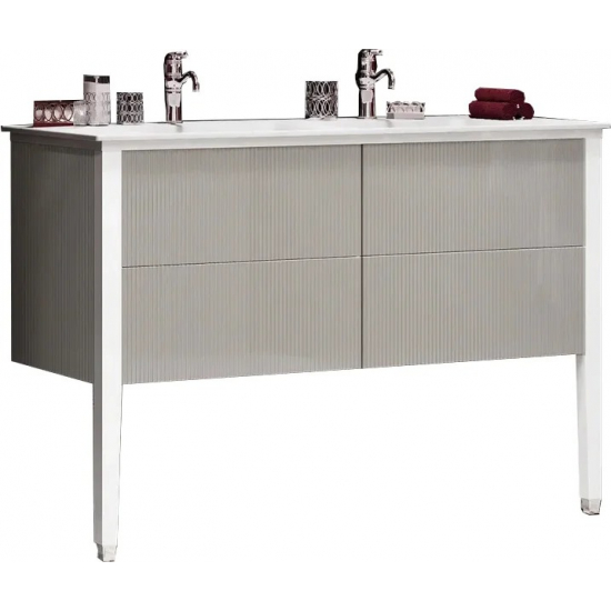 Тумба с раковиной OPADIRIS Рубинно 120 серая