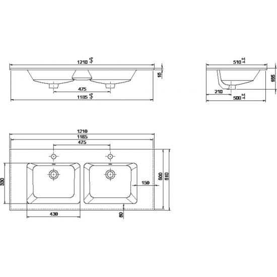 Тумба с раковиной OPADIRIS Рубинно 120 серая