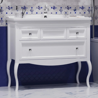 Тумба с раковиной OPADIRIS Валери 105 белая