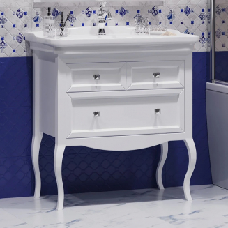 Тумба с раковиной OPADIRIS Валери 85 белая