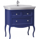 Тумба с раковиной OPADIRIS Валери 85 сапфир