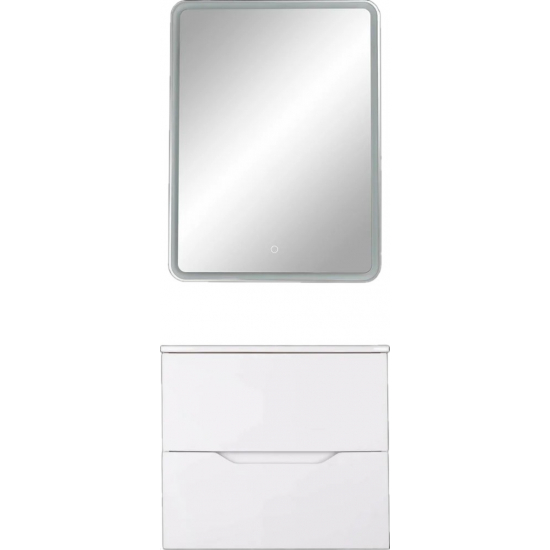 Тумба с раковиной ORANGE Line 60 белая матовая