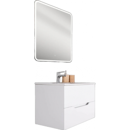 Тумба с раковиной ORANGE Line 60 белая матовая